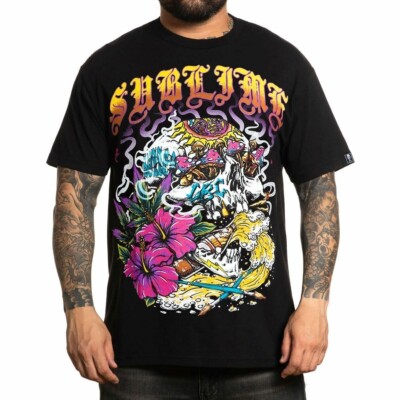 Sullen Clothing X Sublime T-Shirt Sublime Skull Tattoo Art Collective Streetwear