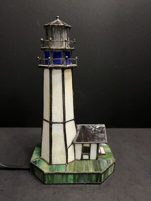 Lite Source Nautical Villager Tiffany Lighthouse Accent Lamp