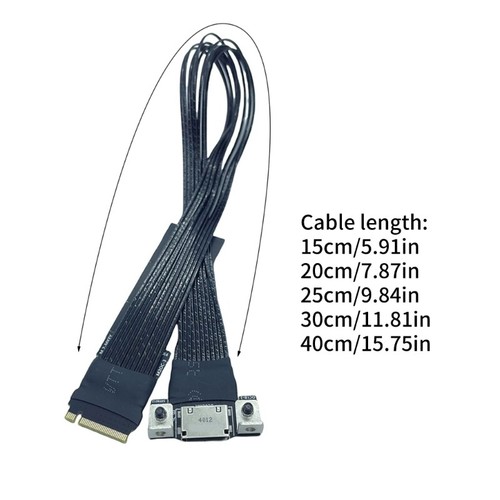 M.2 to Oculink SFF8611 Conversion Cable Efficient Data Transfer Silver Plating - Picture 8 of 13