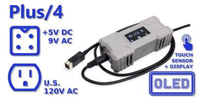 RetroPower PSU Commodore Plus/4 Power Supply, US Plug, 120V, Oled display