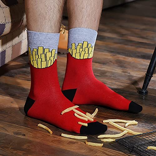 Funny Mens Colorful Dress Socks - Fun Novelty Patterned 12 Pairs - Donuts - Picture 8 of 8