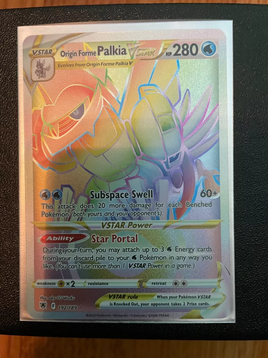 Carta Pokémon Palkia Forma Origem V-astro Rainbow - Ee10