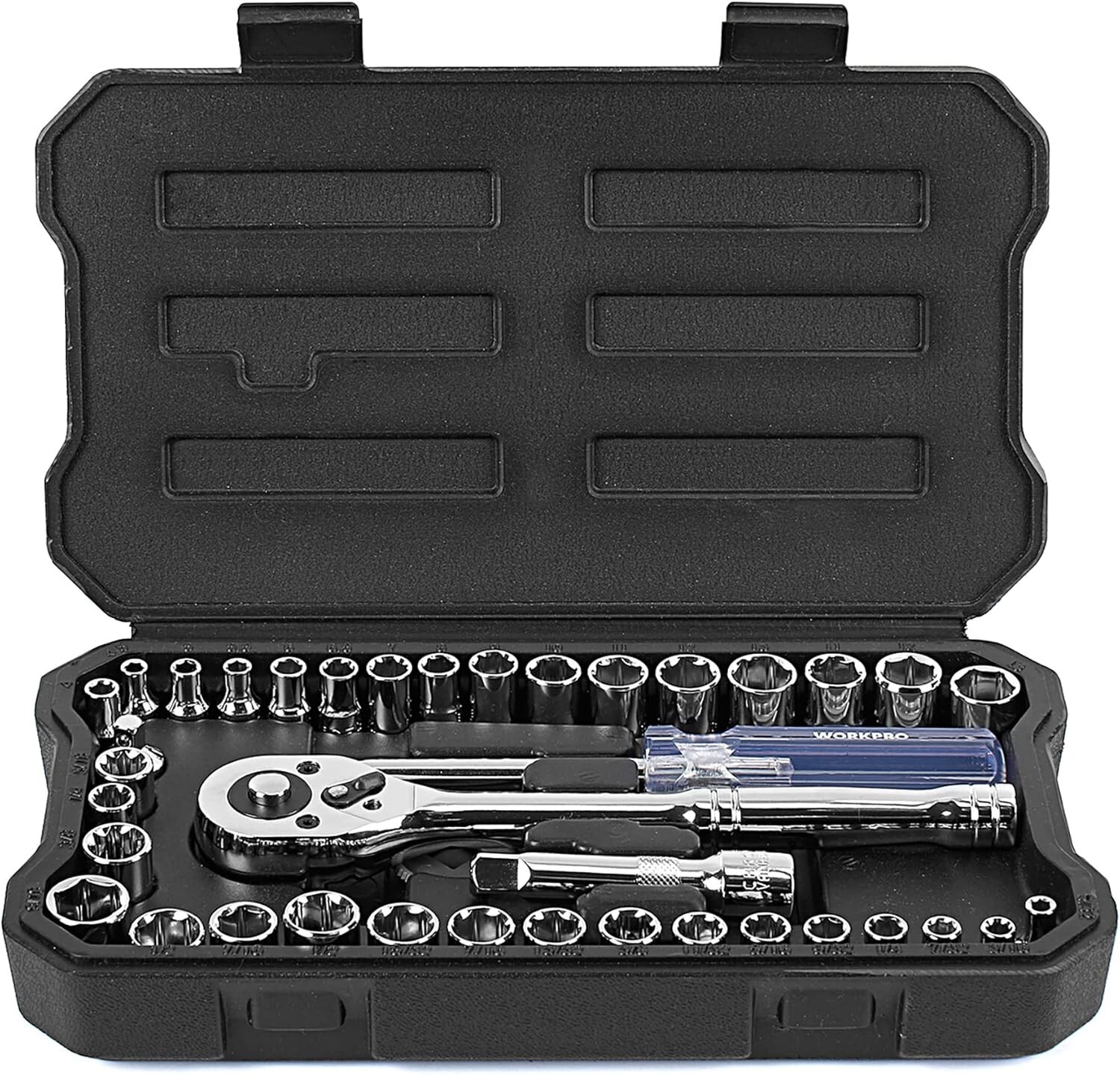 WORKPRO 39PCS Drive Socket Set 1/4