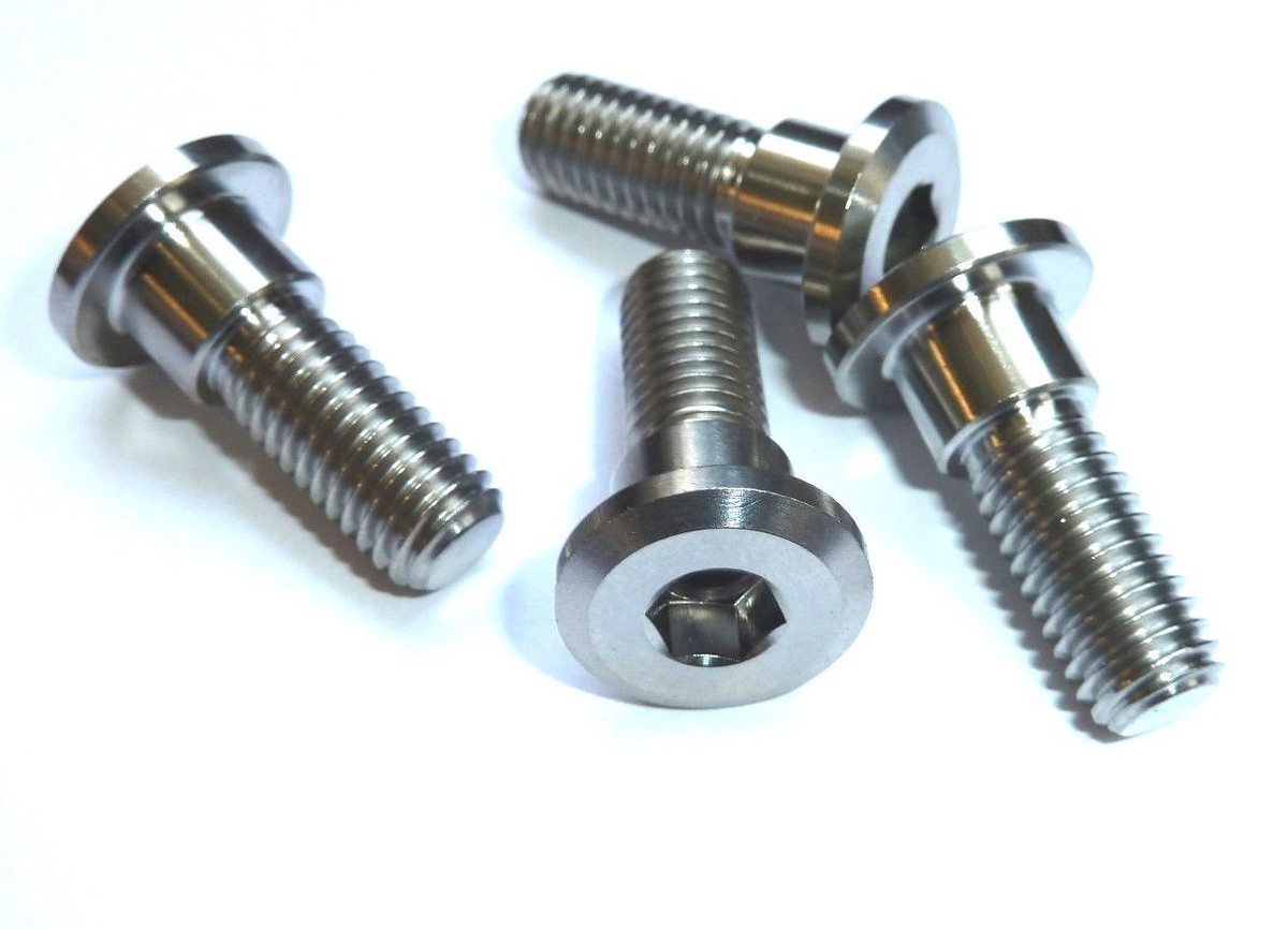 KAWASAKI ZX6R 636 FOOTREST HANGER SHOULDER BOLT KIT TITANIUM
