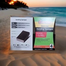 Gator Multi-Surface 3 In. x 4 In. x 1 In. Sanding Sponges 4-Pack 464805 Gator