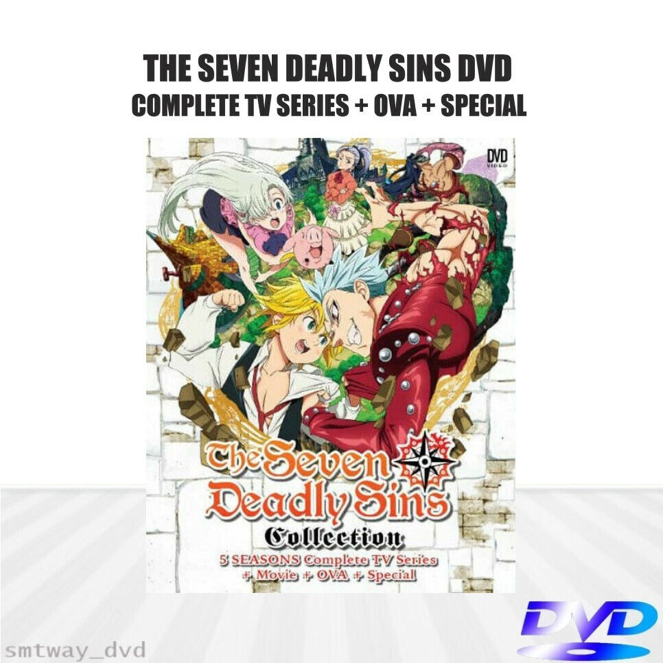 Anime DVD The Seven Deadly Sins Season 1-5 + 2 Movies + 2 OVA + Special ENG  DUB