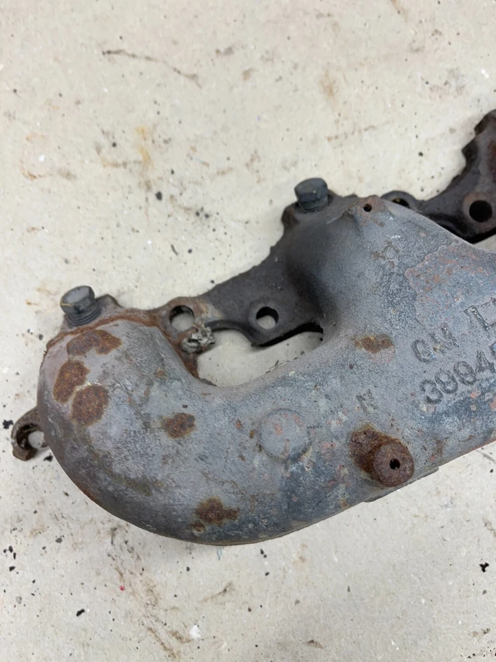 Chevrolet 1973 74 75 76 colector de escape bloque grande BBC 454 3994045 402 427 V8 OE Foto 4 de 4