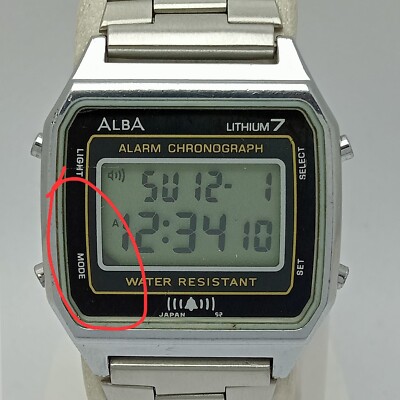 90s ALBA SOLAR レトロ腕時計 チタン製 20BAR防水 90s ALBA SOLAR レトロ腕時計 チタン製 20BAR防水 90s ALBA SOLAR