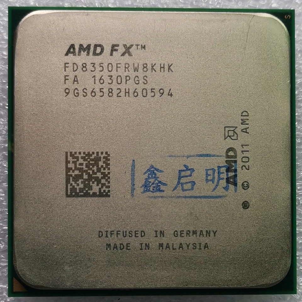 AMD FX8350 FX 8350 Black Edition FD8350FRW8KHK 4GHz AM3+ 8-Core Processor CPU  - Image 2 of 4