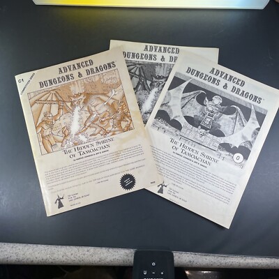 MODULE - C1 - MONOCHROME - HIDDEN SHRINE OF TAMOACHAN DUNGEONS DRAGONS 1ST PRINT