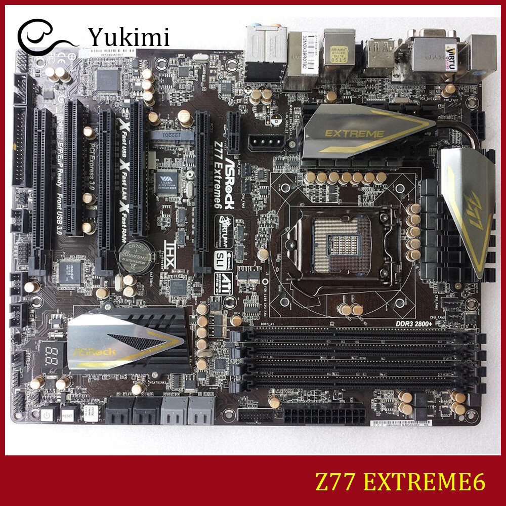 FOR ASROCK Z77 EXTREME6 LGA 1155 32GB DVI HDMI VGA