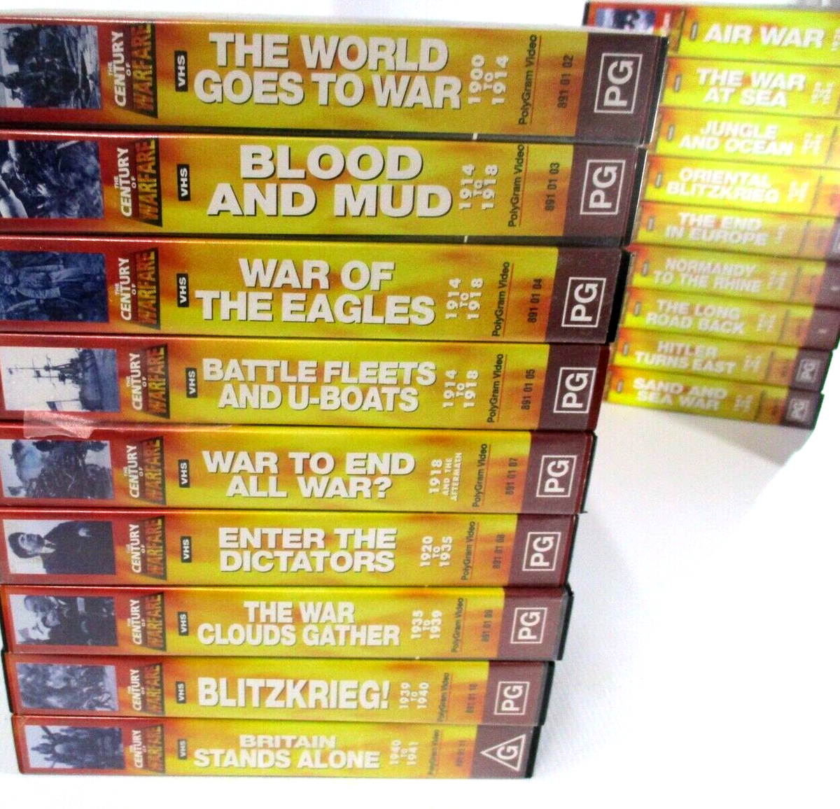 その他 Century of Warfare [VHS] The Century of Warfare VHS Bundle #2-5 #7-19 #22-26 #20 is CASE