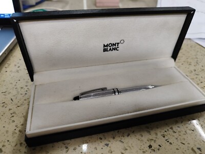 VINTAGE MONTBLANC MEISTERSTUCK kx125192 Silver FOUNTAIN Short PEN 