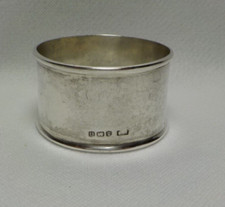 Vintage LEVI & SALAMAN Sterling Silver Napkin Ring Birmingham CIRCA 1910 - 1915