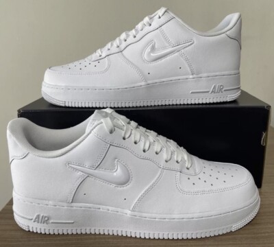 NIKE AIR FORCE 1 JEWEL SIZE UK9, EUR44 , WHITE HM0621 100, OG TRAINERS AF1  | eBay