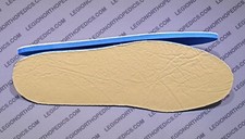 Leather Insoles foam - Thick Inserts for Boots Sport DC 1/4" or 5/16" ALL SIZES
