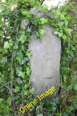 Photo 6x4 Benchmark on stone post beside Sir John's Lane Bristol Ordnance c2014