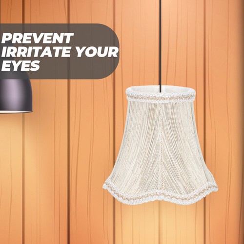 Wavy Fabric Lampshade Linen Lampshades for Table Pleated Small Vintage - Picture 5 of 12
