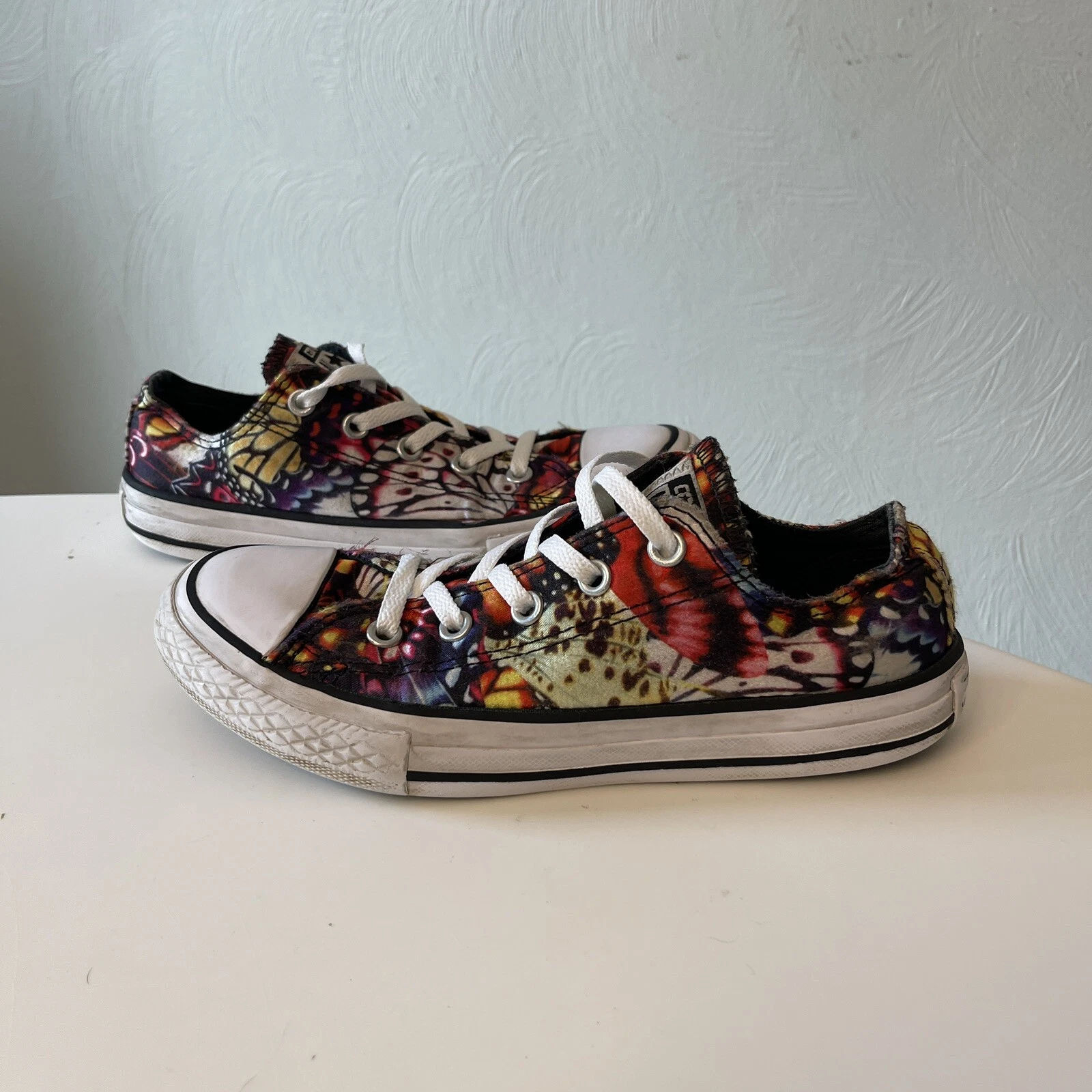 Scarpe Converse All Star Low Chuck Taylor Farfalle Colorate Ragazza Taglia 1