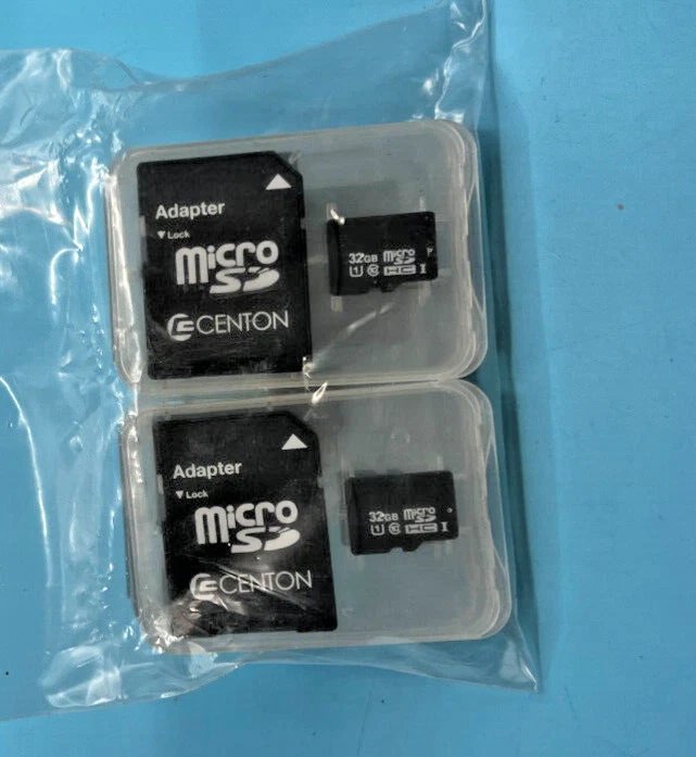 Centon High Speed 32GB MicroSDHC Memory Card with Adapter S1-MSDHU1-32G5B 5 PACK - Image 2 of 3