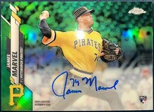 2020 Topps Chrome Green Parallel RC Rookie Autograph 53 /99 #RA-JMA James Marvel