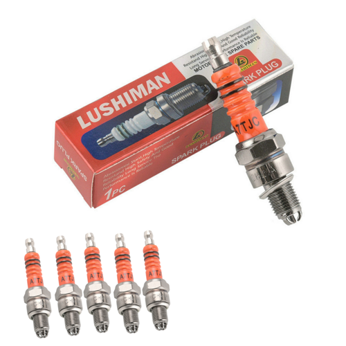 5PC Spark Plug A7TC A7TJC 3 Electrode GY6 50 70-150cc Moped Scooter ATV Quads