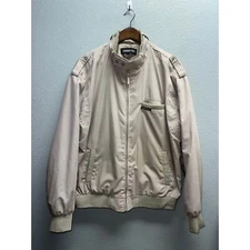 Members Only Iconic Racing Jacket Racer Brown Full Zip Outerwear X-Large