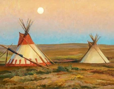 Evening at Blackfeet Reservation by Maynard Dixon
