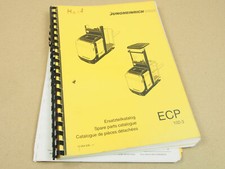 Jungheinrich ECP 100-3LG 100E spare parts list parts list pieces de change