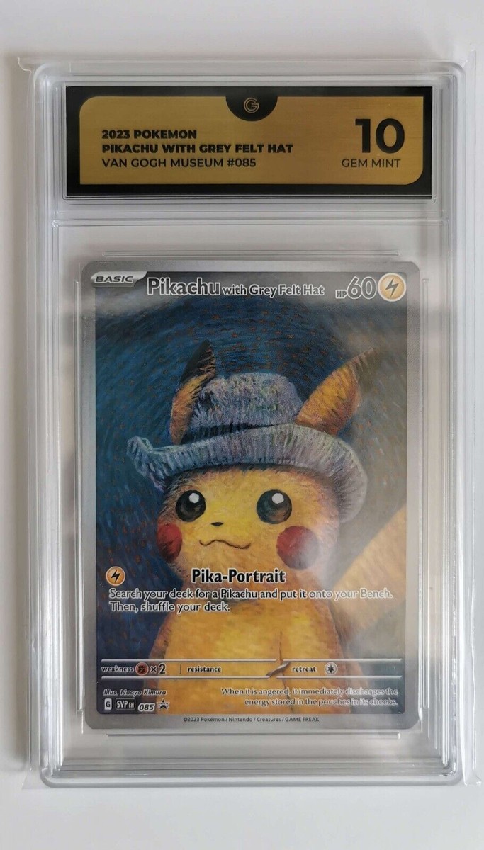 ポケモンカードゲーム Pikachu with Gray Felt Hat (HP60) ARS 10] Pikachu With Grey Felt Hat Van Gogh Museum Pokemon