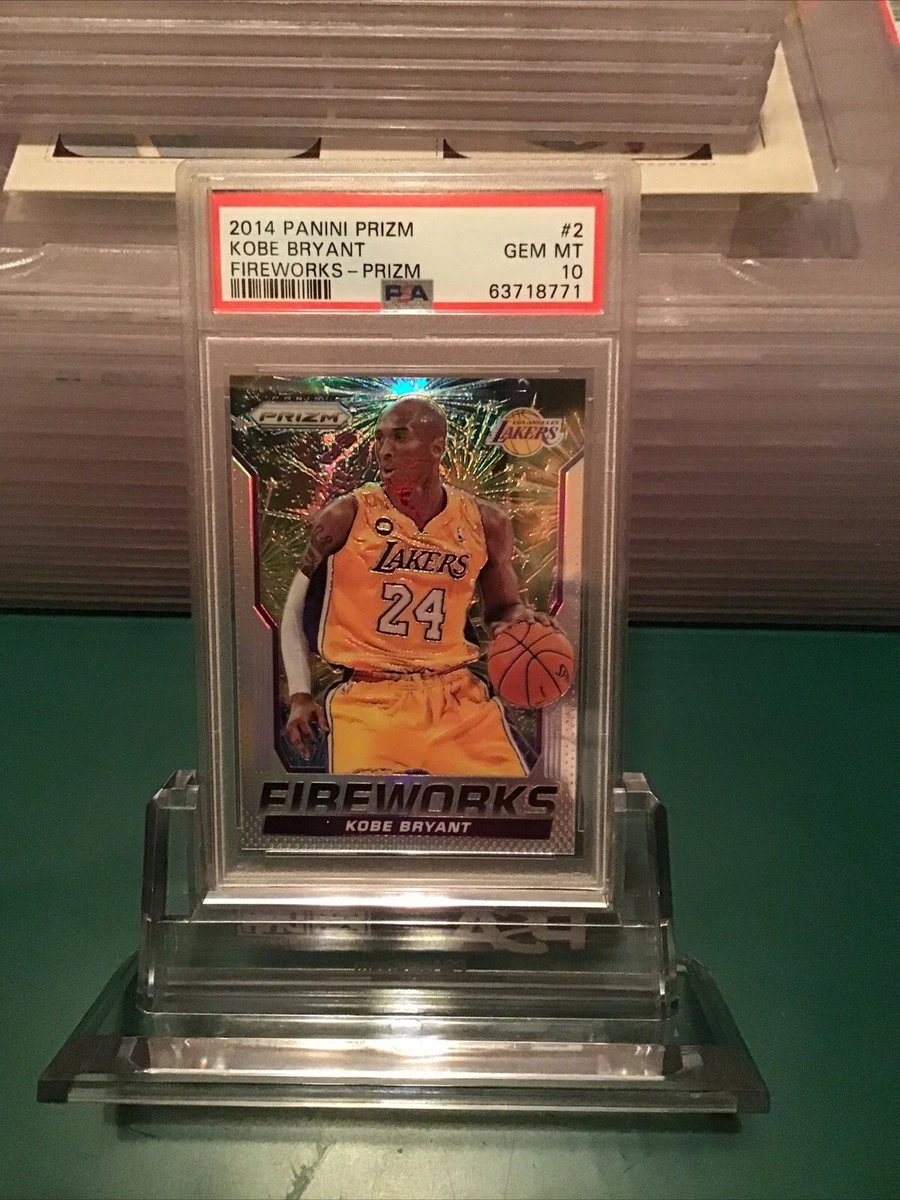 2014-15 PRIZM KOBE BRYANT FIREWORKS #2 PSA 10 GEM MT