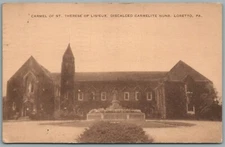 LORETTO PA CARMEL OF ST. THERESE OF LISIEUX ANTIQUE POSTCARD