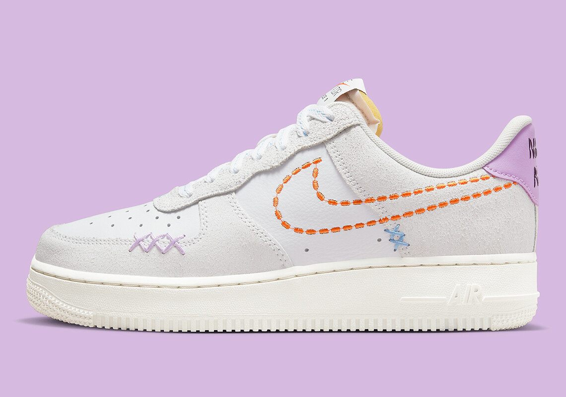 Кроссовки Nike Air Force 1 Low Nike 101 White Green Glow DX2348-100 размер 11,5 для женщин = 10 для мужчин