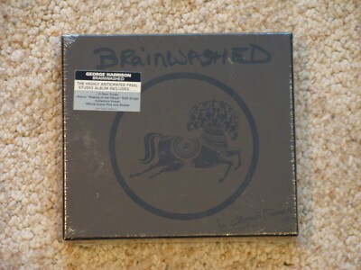 George Harrison Brainwashed CD DVD Booklet and Poster Guitar Pick NEW SEALED