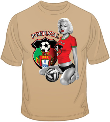 Portugal Soccer Marilyn T Shirt You Choose Style, Size, Color 10606