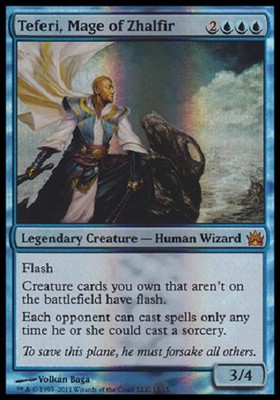 Teferi, Mage of Zhalfir PREMIUM / FOIL FTV - Tefeiri du - PROMO - Mtg Magic -