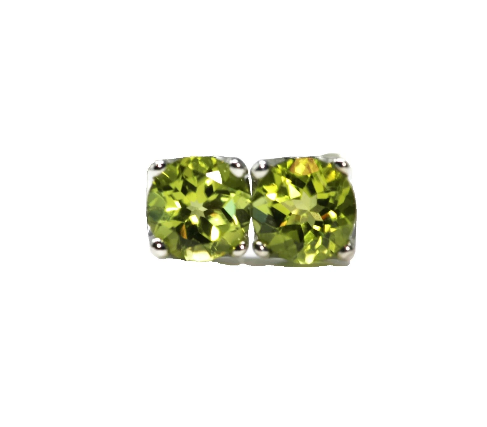 Peridot Sterling Silver Handcrafted Earrings
