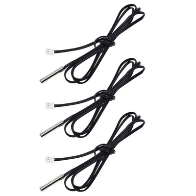 Multi functional Temperature Sensor Set of 3 with Stainless Steel Housing
