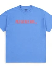 Pleasures LLC Blue T-Shirt Size Medium Very Good Condition