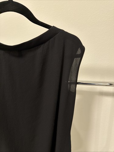 BCBGMAXAZRIA Runway Drappeggiato Dettagli Vita Mini Nero Casual/Cocktail Taglia S - Foto 12 di 12