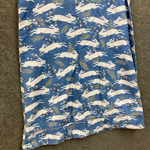 Mini Boden Dress Girls 9-10 Years Blue Rabbit Linen Blend Shift 43607 - Picture 3 of 10