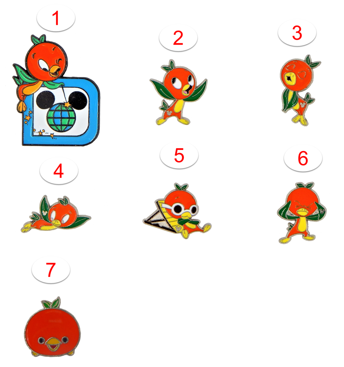 レア ヴィンテージ ウォルト ディズニー FLORIDA ORANGE BIRD Vintage Florida Orange Bird PVC Figure Walt Disney Prod