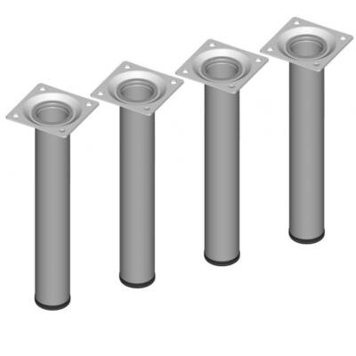 Element System 18133-00285 Möbelfuß Rund – Stahlrohrfuß, Ideal Als Tischbein Für Die Gestaltung