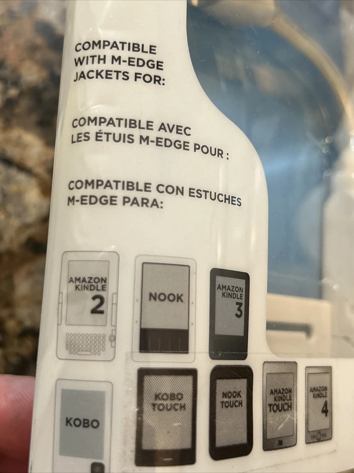 M-Edge e-Luminator eReader Book Light White Compatible With Nook Kindle New Foto 2 de 4