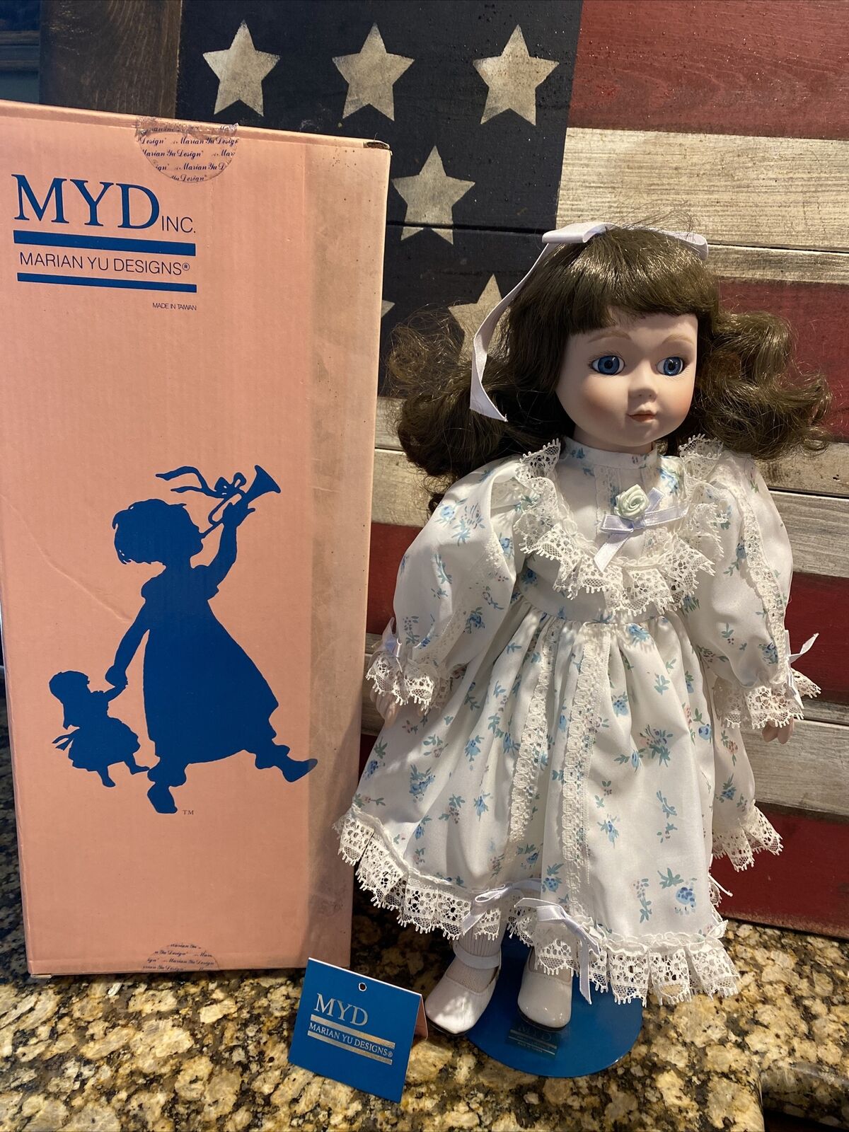 Marian Yu Design MYD 16 Bisque Doll SCHOOL GIRL Beautiful w/box