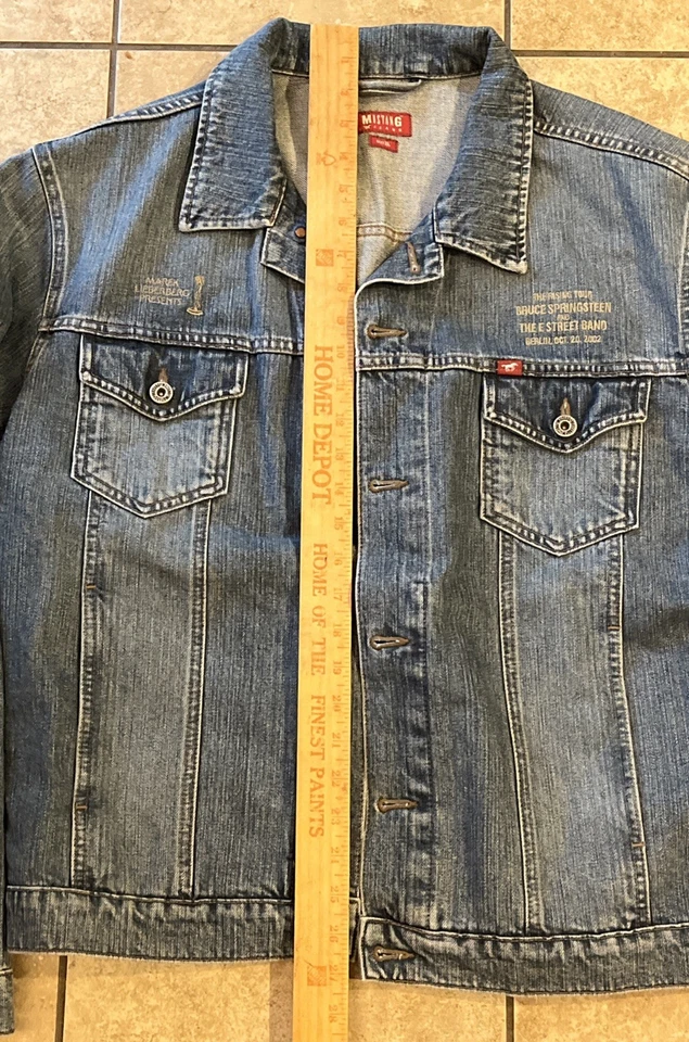 Vintage Democrat Bruce Springsteen Jeans Denim 2002 Berlin Concert Jacket XL - Image 4 of 4