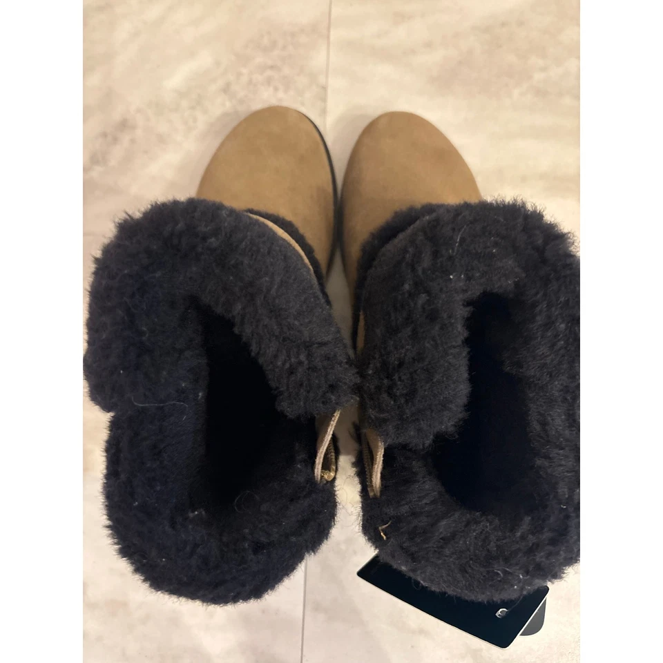 Botas de gamuza resistentes al agua con puño de piel Emu Oxley en cilantro EE. UU. para mujer 5 nuevas sin caja Foto 4 de 4