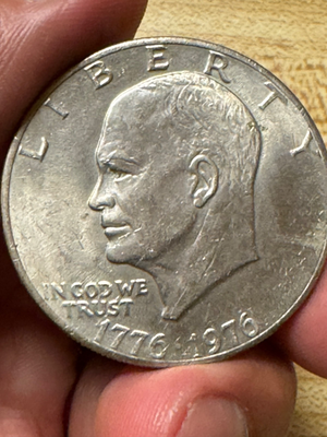 1776-1976 Eisenhower Liberty Bell Moon One Dollar US 1776-1976