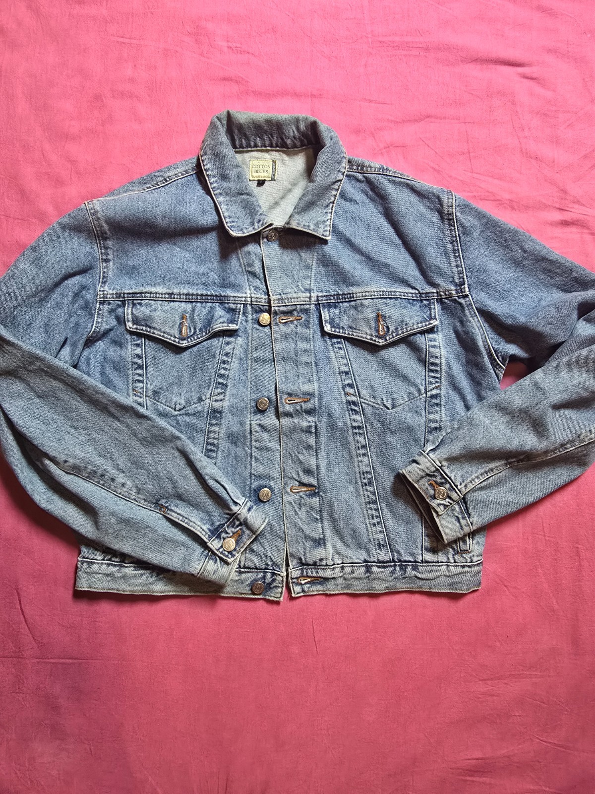 giacca jeans vintage cotton blues taglia L Made in Italy