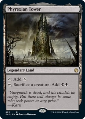1 x Phyrexian Tower - Jumpstart - Light Play - MTG